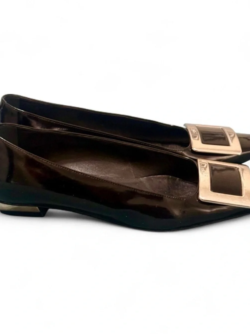 Roger Vivier Belle Vivier Vintage Patent Leather Flats – Size 36 (US 6)